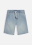 Drawstring Denim Shorts