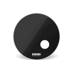 Evans EQ3 Reso BD18RB Resonant Smooth Black Bass Drumhead : 18