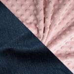 Large Weighted Blanket - Dark Rose Denim Colour