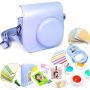 Tuff-Luv 9 In 1 Instax MINI 8 Instant Film Camera Accessories Bundles - Blue