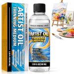 Odorless Mineral Spirits 100ML Professional Odorless Paint Thinner For Oil Painting Premium Oil Painting Supplies Odor-free Solv