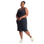 Donnay Plus Size Casual Bodycon Dress - Navy