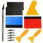 13PCS Car Vinyl Wrap & Window Tinting Tool Kit With Cutter - Complete Vehicle Film Application Set