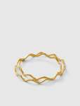 Whitney Wave Bangle 2 Pack - 0 Gold Plated