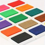 1PC Large Square Craft Ink Pad - 14 Vibrant Colors Non-toxic Stamping Block For Diy Projects Scrapbooking & Sewing Accessories