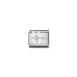 Composable Classic Link White Clover In Enamel And Stone