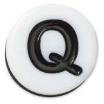 Tiny Friendship Letter Q Jibbitz - Multi Osfa