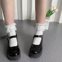 1 Pair Of Teenager's Cotton Blend Fashion Lace Trim Princess Style Crew Socks Comfy & Breathable Soft & Elastic Thin Socks For All Seasons Wearing