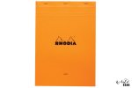 Rhodia Orange Head Stapled Pad A5 Graph