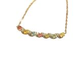 Rainbow Gradient Candy Color Natural Gemstone Pendant