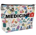 Polyester Medicine Zipper Storage Bag