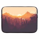 Miniisoul Portable Waterproof Laptop Linner Bags - Natural Forest And Mountain 13 15 Inch Computer Briefcase Sleeve Bags Noteboo
