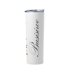 Personalized Floral And Leopard Print Travel Tumbler 900ML - Busisiwe