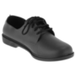 Black Lace Up Boys School Shoes Size 2