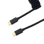 Keychron Coiled Aviator Cable – Black/straight Brits Brot