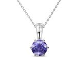 DESTINY Amethyst Necklace With Swarovski Crystal