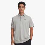 Under Armour Mens Tech Short Sleeve Golfer 069 Titanium - 10XL