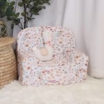 A Kids Sofa Foam Chair Soft Boho Floral