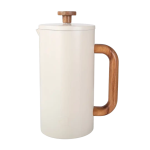 Lizzard Coffee Plunger 1000ML Assorted Colours - Cream