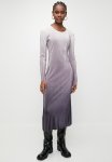 Superbalist Plisse Long Sleeve Column Dress - Mauve Ombre