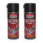 Lubricant Multi Purpose Aerosol Spray Professional Quality 400ML 2 Pack