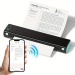 Phomemo Portable Printers Wireless For Travel Thermal Tattoo Stencil Printer For Office Home Business M08F-LETTER Bt Inkless Pri