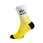 Be Lekker Yellow white Okes Be Lekker Crew Socks - Medium