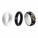 Killer Deals 5MM Silicone Ring Usa 8 Rsa Q -diamond White & Leopard Combo - Best Bargains Online