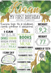 Milestone Board - Gold Safari - A0