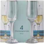 Blush Flute Glass 4 Piece Set