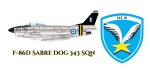 F-86D Sabre Dog 343 Sqn Mug