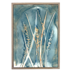 Botany Blue 5 Art Print - 100CM X 150CM Framed Canvas With Natural Wood Frame