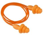 Orange Corded Reusable Ear Plugs Box Of 100