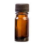 5ML Amber Glass Aromatherapy Bottle With Screw Cap - Black 18 410