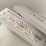 Exquisite 10 Pcs Set Of Delicate Colorful Imitation Pearl Design Stud Earrings Vintage Elegant Style For Women Gift With Gift Bo