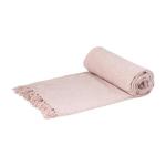 Always Chenille Plain Throw Blush