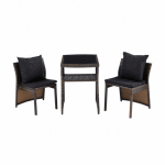 Elegant Brown Outdoor Rattan Dining Set – MWOUT7