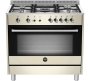 La Germania RUS95C81DCR Stainless Steel Automatic Gas Stove With Oven 5 Burners