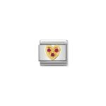 Composable Classic Link Red Heart With Stones