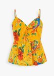 Print V-neck Top