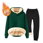 WENKOMG1 Sweatsuit Hood 2 Piece Casual Athletic Running Jogging Sweatshirt And Sweatpant Sets Tracksuit For Men Husky Fashion Cl