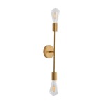 Yonda Aluminium Wall Light Brass Black Silver - Silver