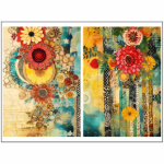 Tear Resistant Deco Print Boho Collage