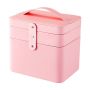 Layered Pu Leather Cosmetic Organiser