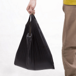 10X100PCS Midi Black Plastic Bags