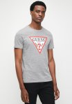 Guess Cn Short Sleeve Original Logo Tee - Marble Heather