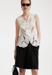 Broderie Anglaise Waistcoat - White