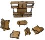 Wooden Doll House Furniture Magnolia - Stove Cabinet Kitchen Set