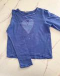Naartjie Blue Heart Long Sleeve Warm T Shirt 6Y