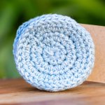 100% Cotton Face Rounds Aqua Natural Life